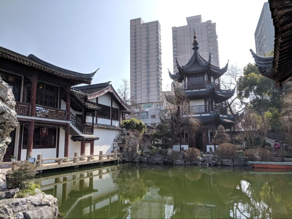 Traditional Chinese garden in Qibao Ancient Town, in the heart of Shanghai